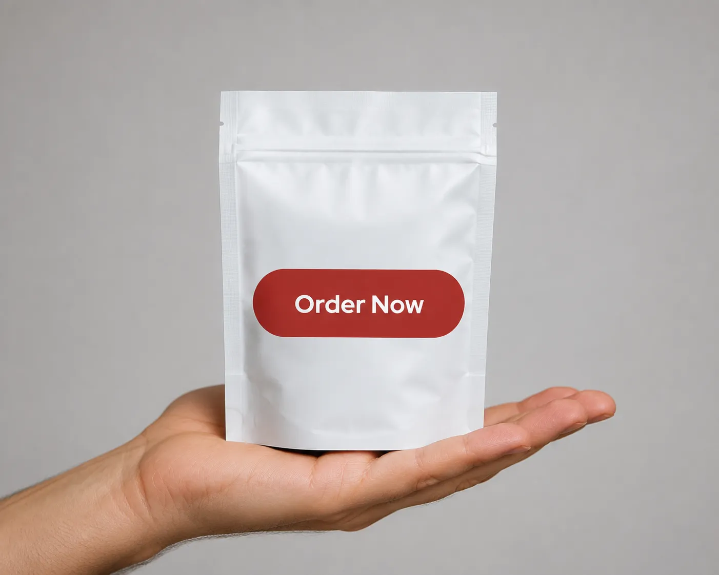 Make America Slime Again — the package held in a hand