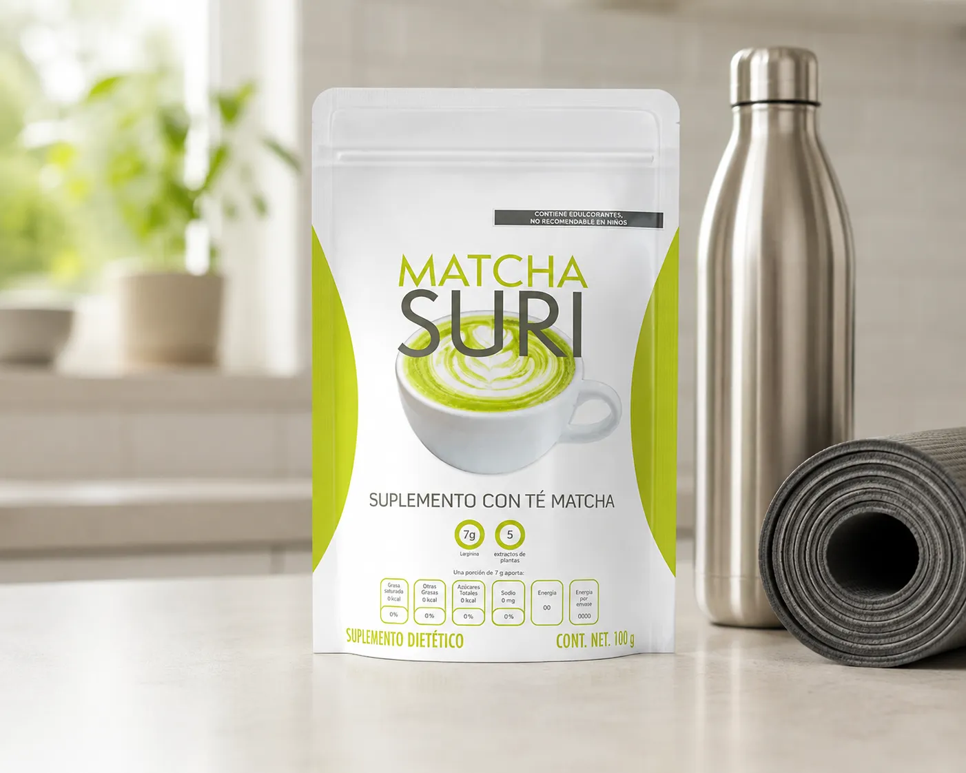 Matcha Suri — the package in everyday use