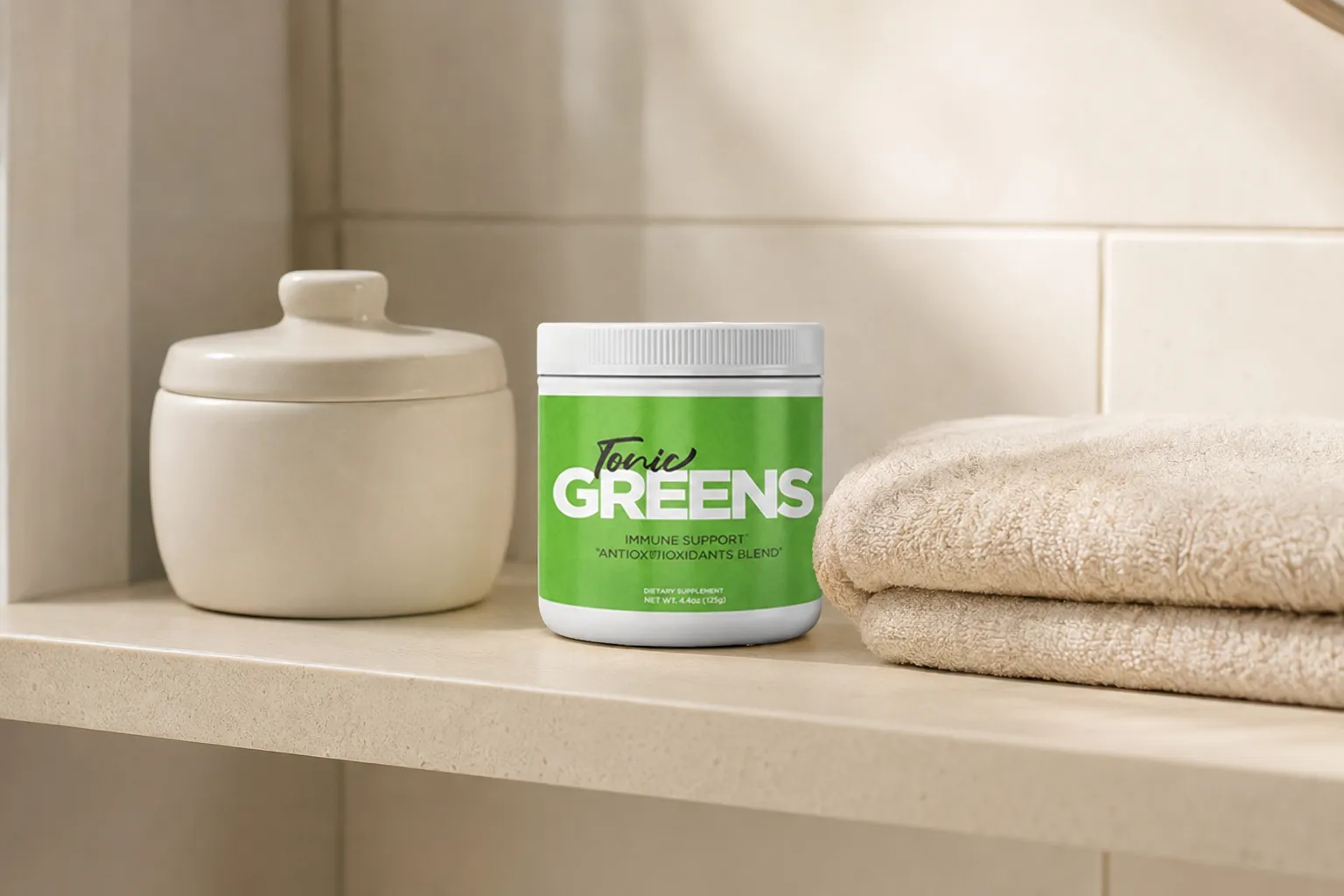 TonicGreens — the package in everyday use