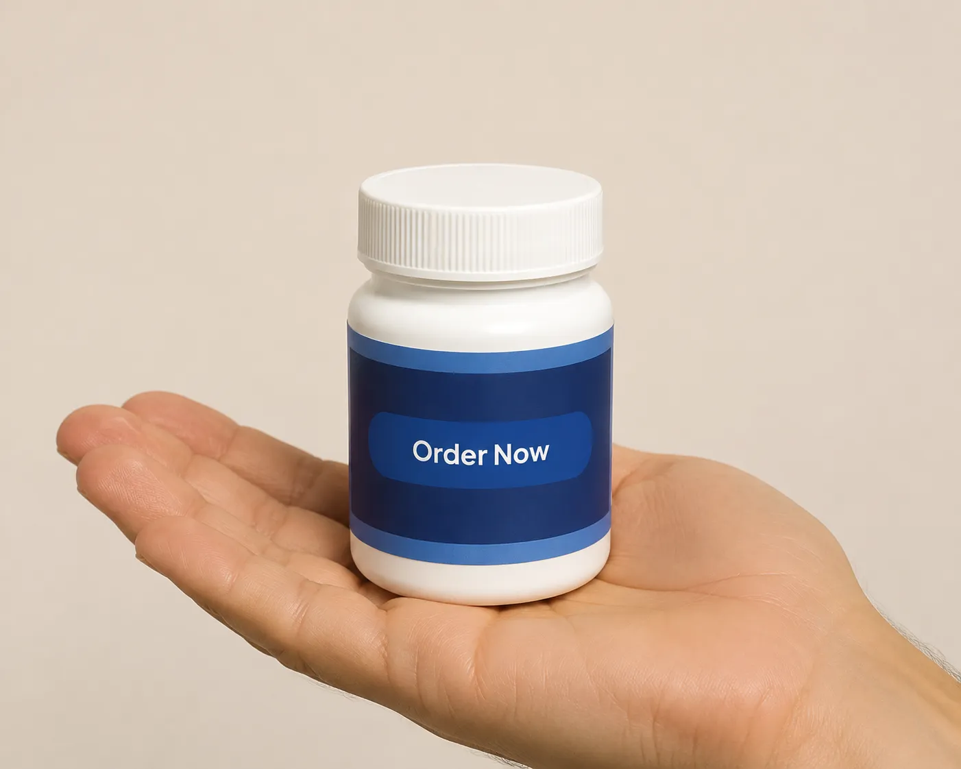 OptiPlax — the package held in a hand