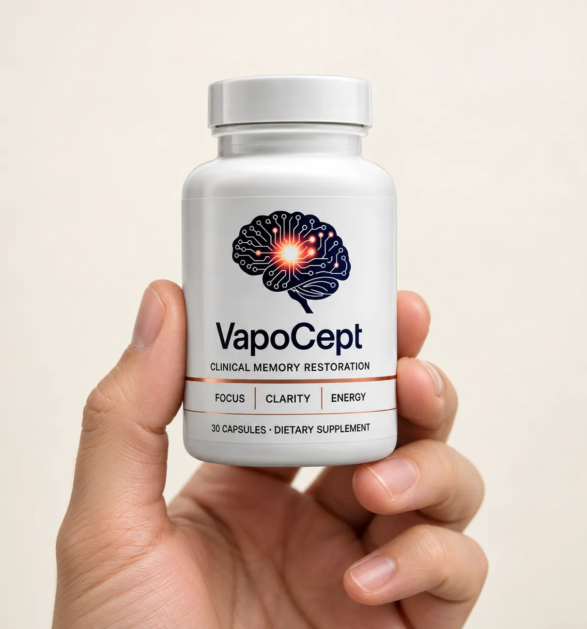 VapoCept — the package held in a hand