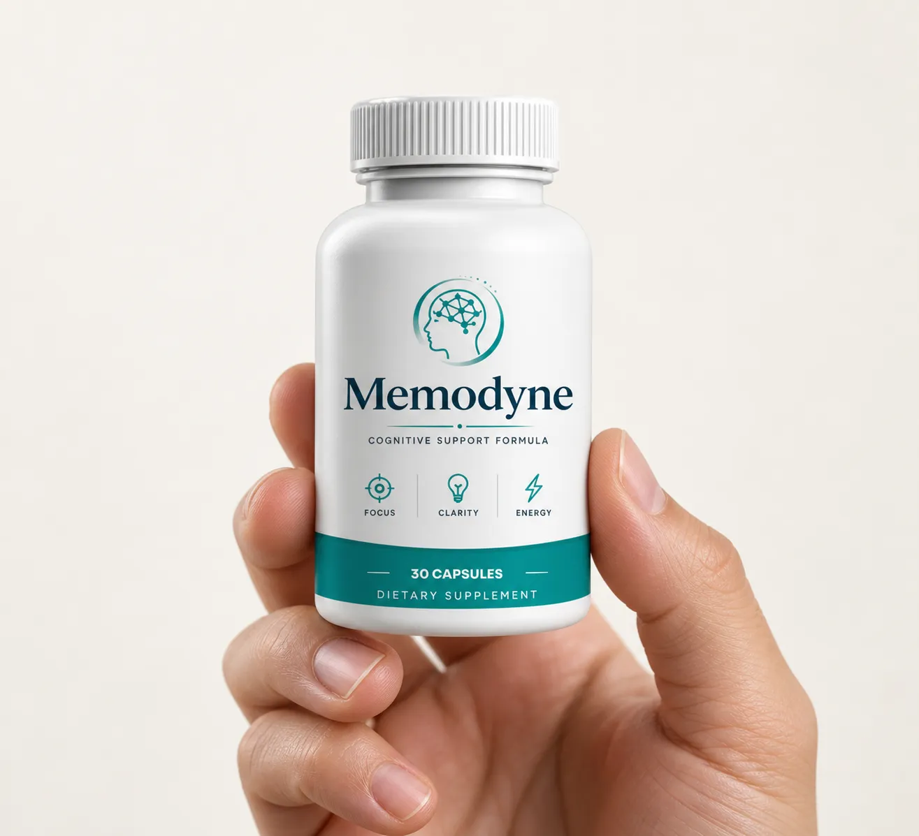 Memodyne — the package held in a hand